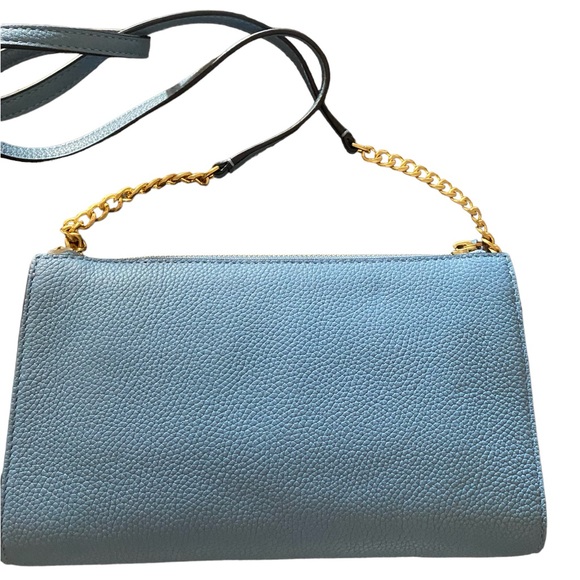 NWOT Tory Burch Mini Leather Everly Crossbody Yonder Blue - Picture 8 of 14